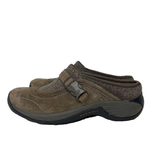 Merrell Shoes Women 7.5 Encore Sidestep Mules Brown Clogs Slip On Comfort J66626 - Picture 3 of 15
